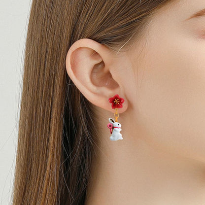 Rabbit Drop Earrings