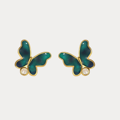 Thermochromic Butterfly Enamel Earring