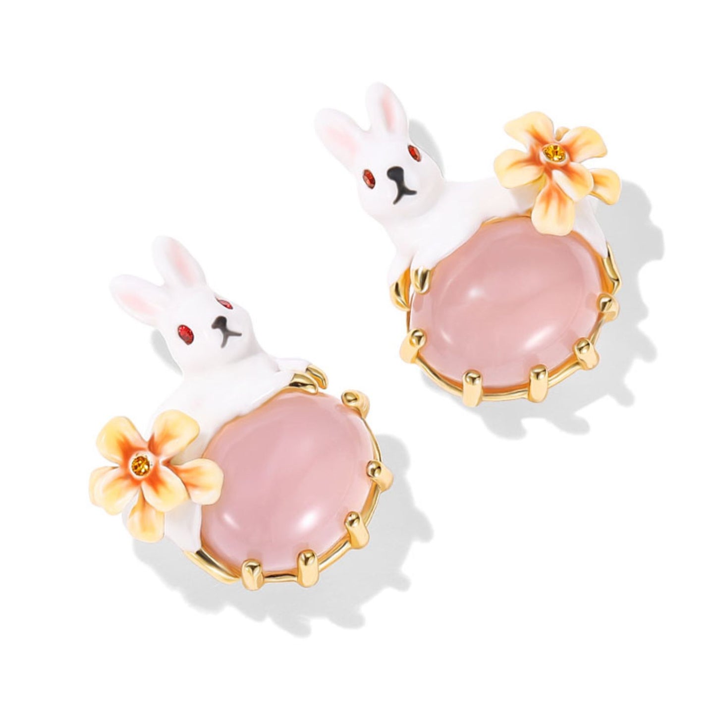 Blossom Bunny Charm Earrings