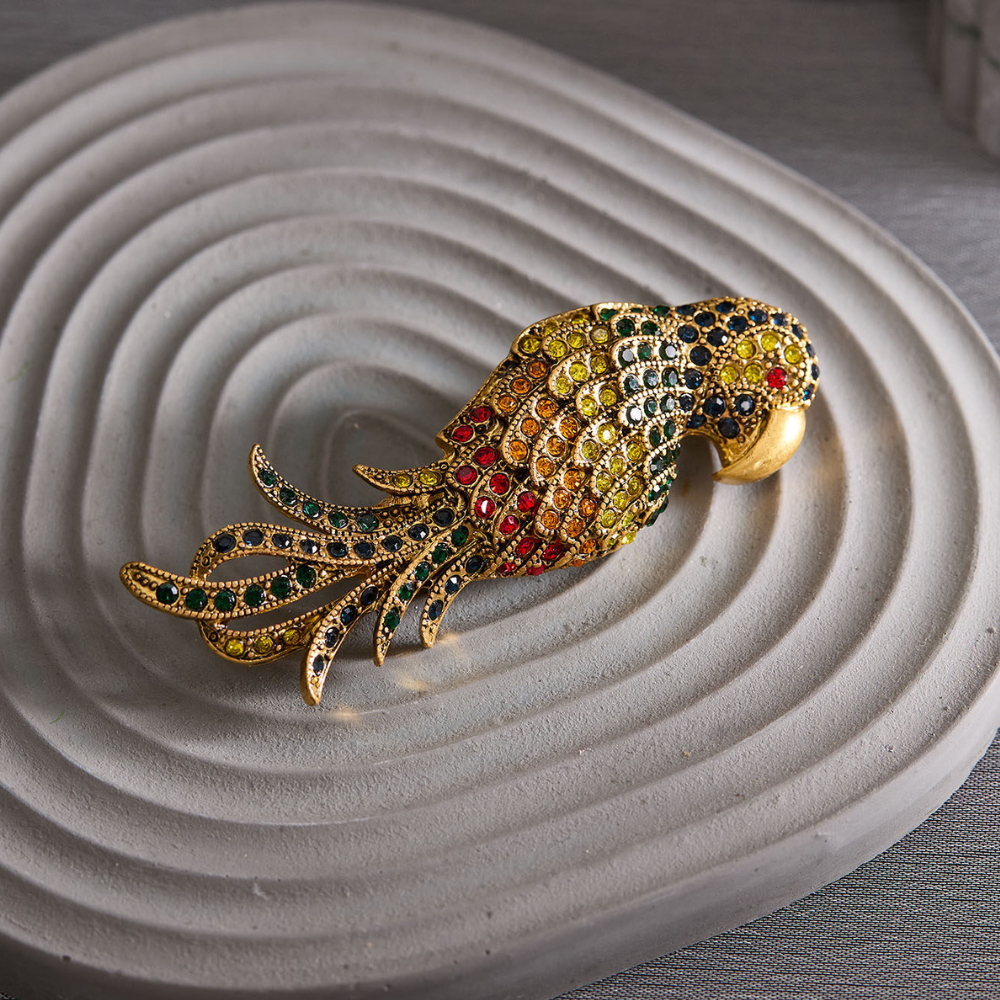 Vintage Parrot Brooch