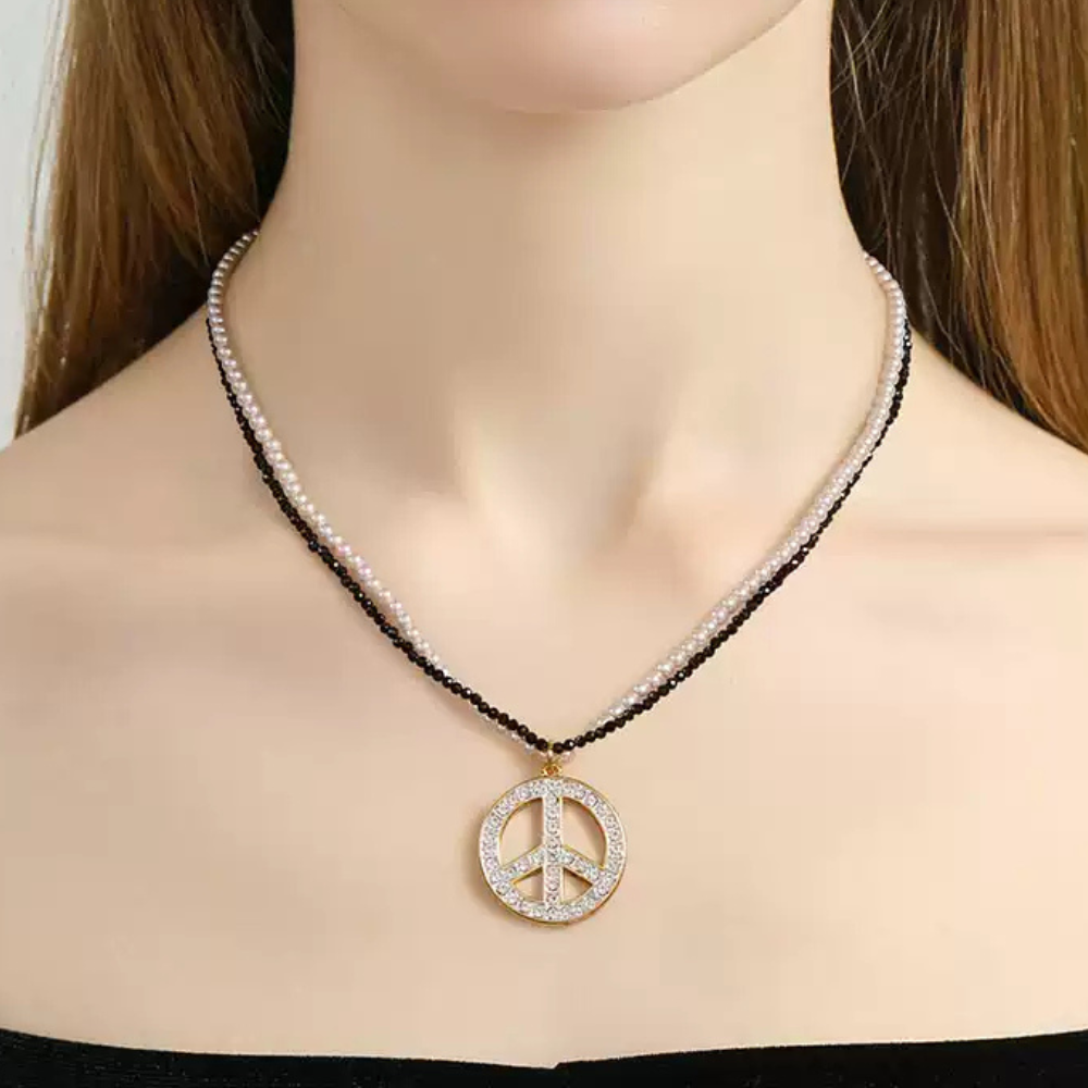 Symbol of Peace Layered Necklace