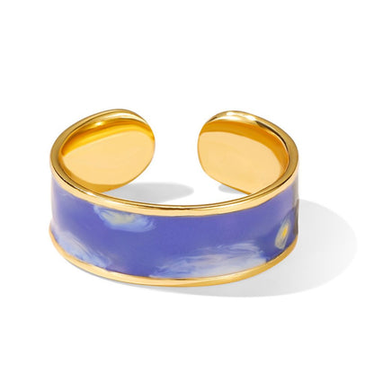 Blue Starry Night Ring