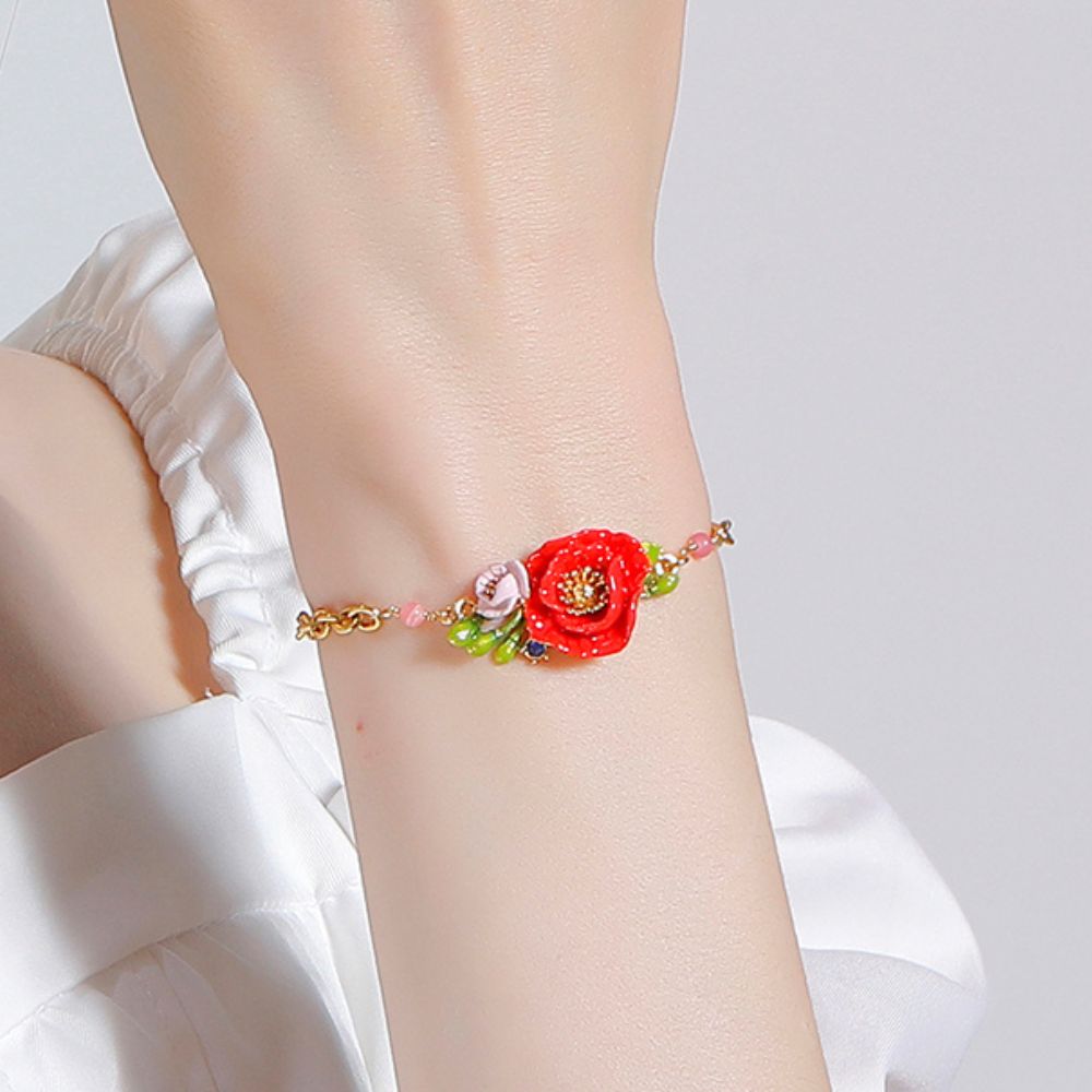 Corn Poppy Bracelet