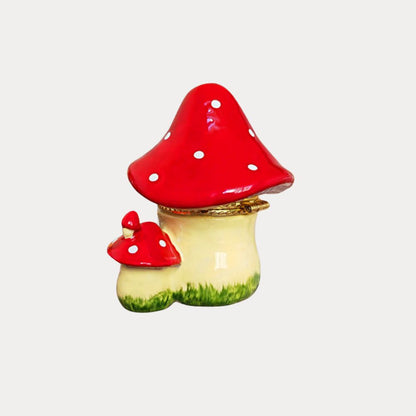 Mushroom Cottage Trinket Box