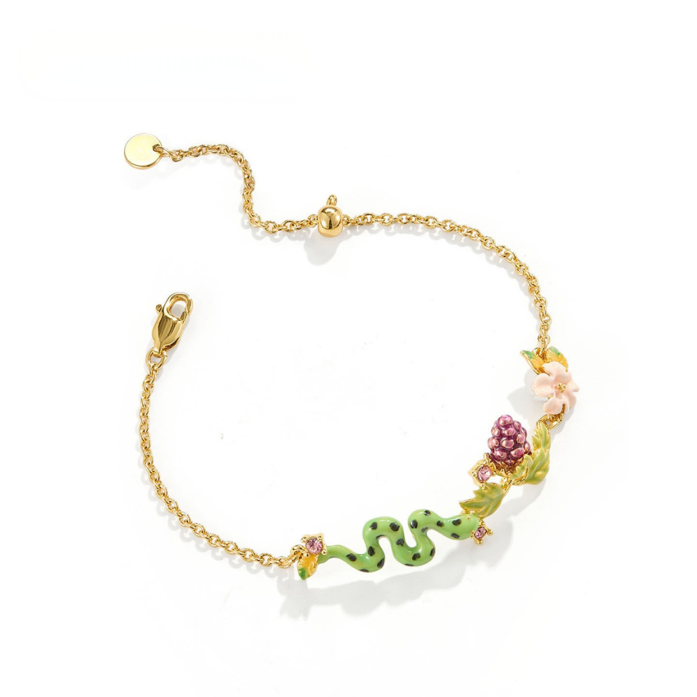 Snake and Grape Vine Bracelet