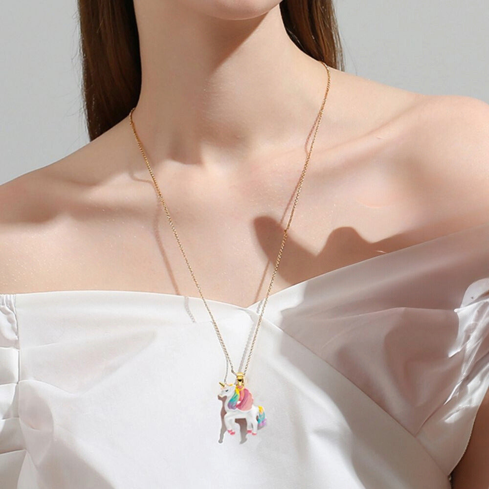 Rainbow Unicorn Necklace