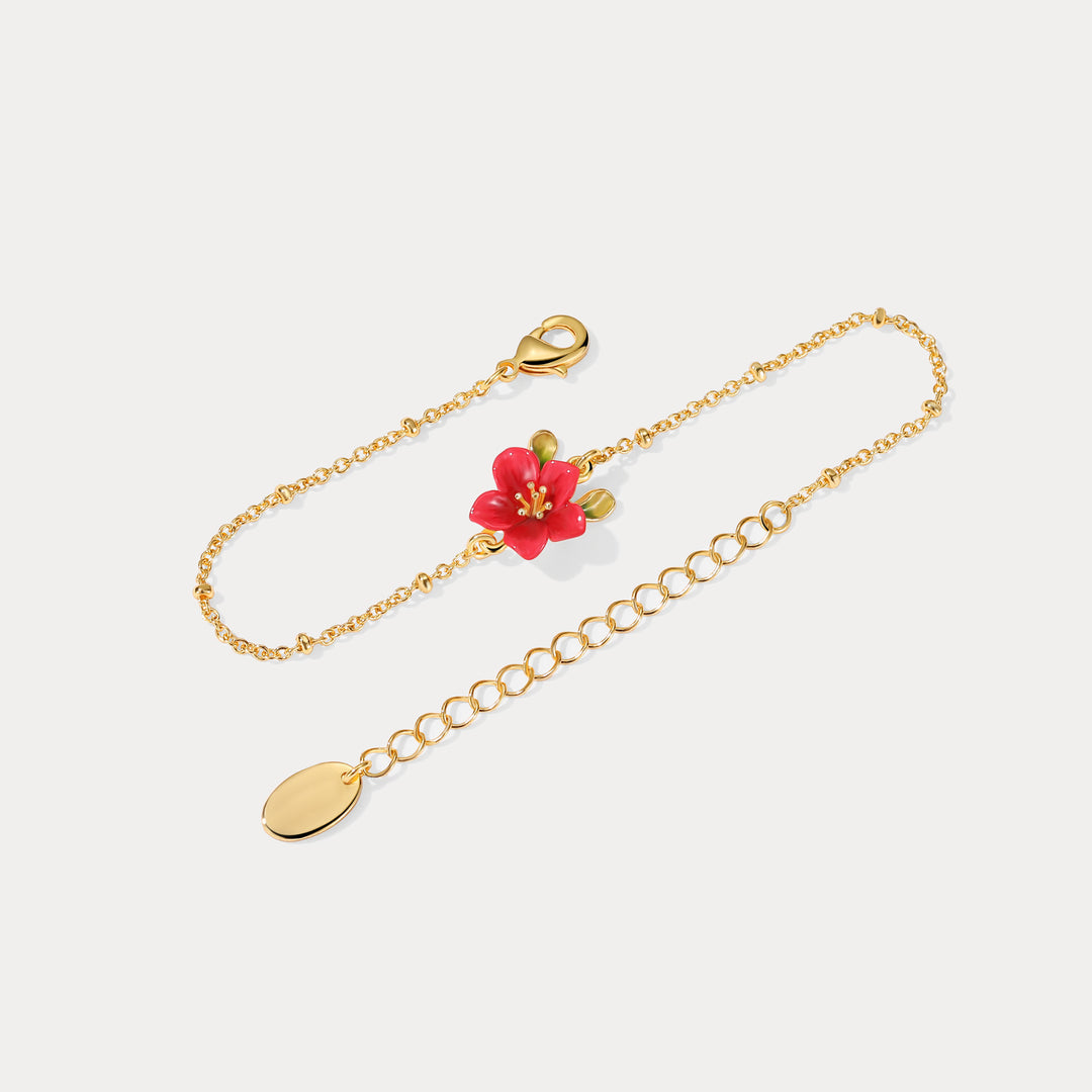 Begonia Flower Bracelet