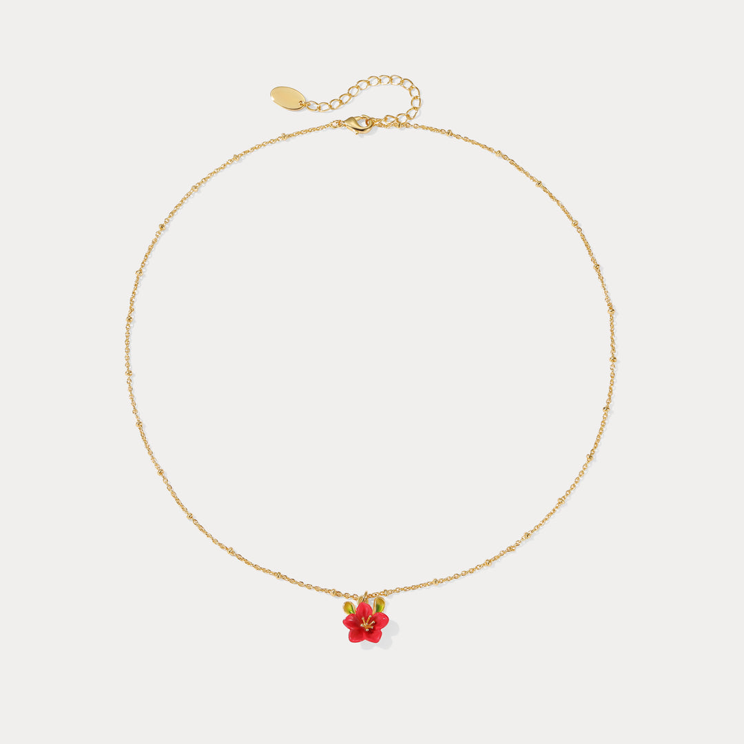 Begonia Flower Necklace