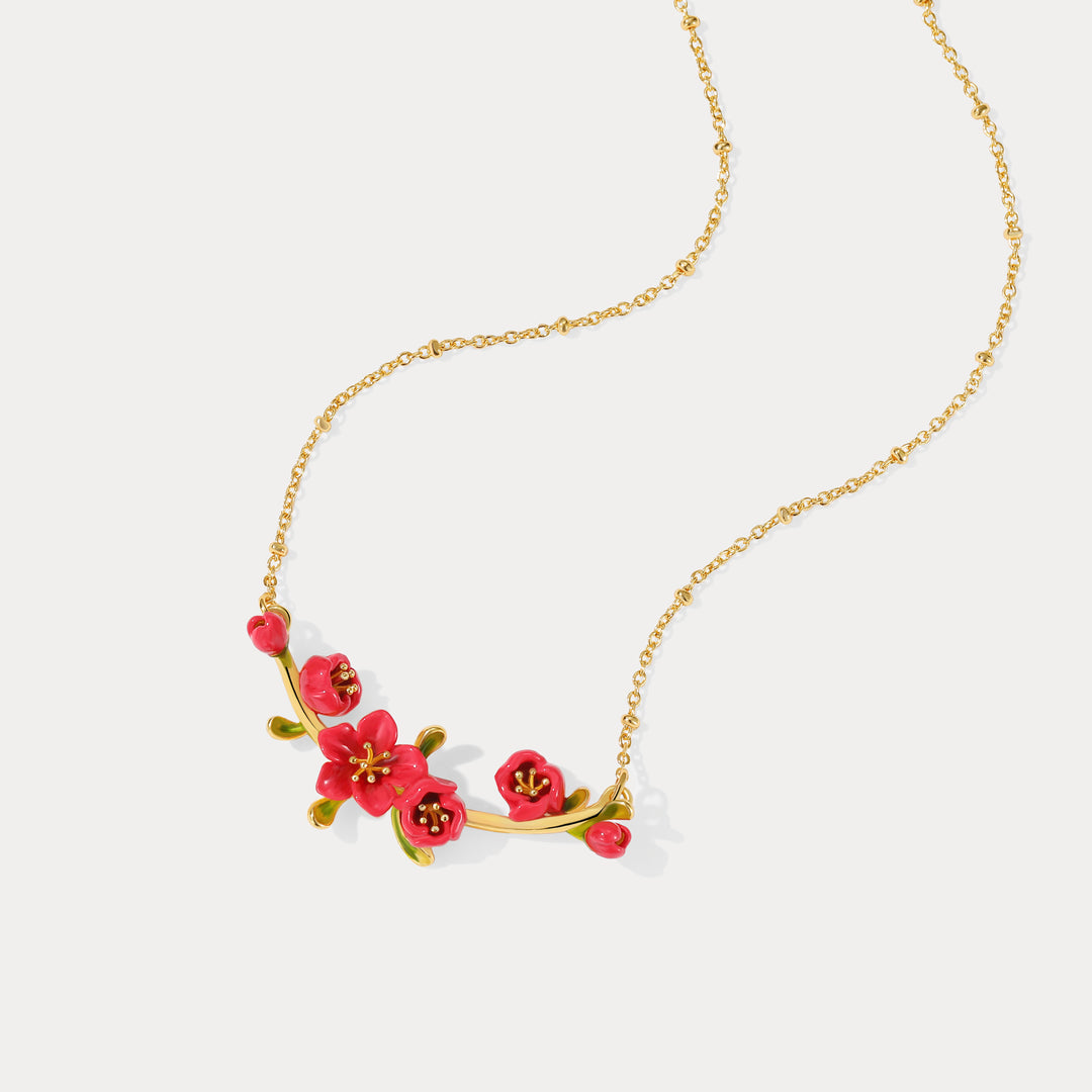 Begonia Flower Necklace