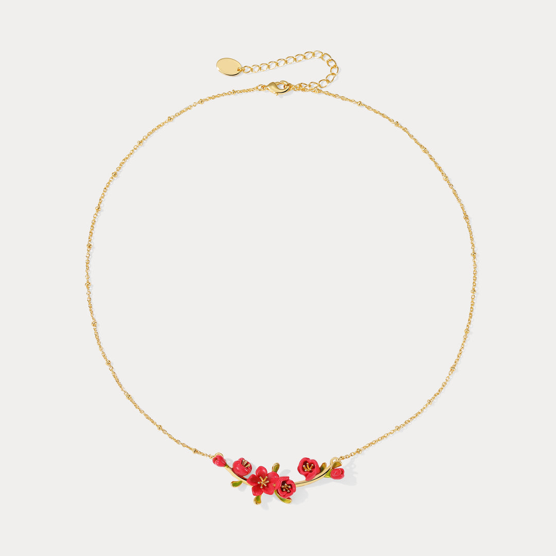 Begonia Flower Necklace