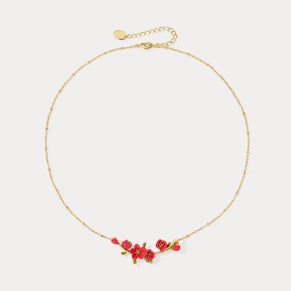 Begonia Flower Necklace