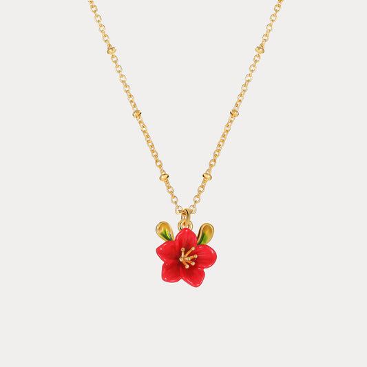 Begonia Flower Necklace