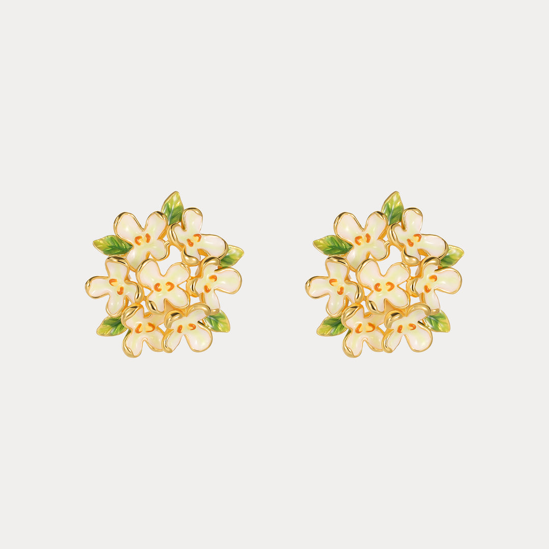 Osmanthus Fragrans Stud Earrings