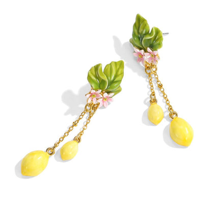 Lemon Tassel earrings