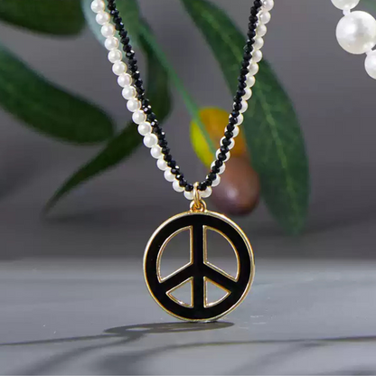 Symbol of Peace Layered Necklace