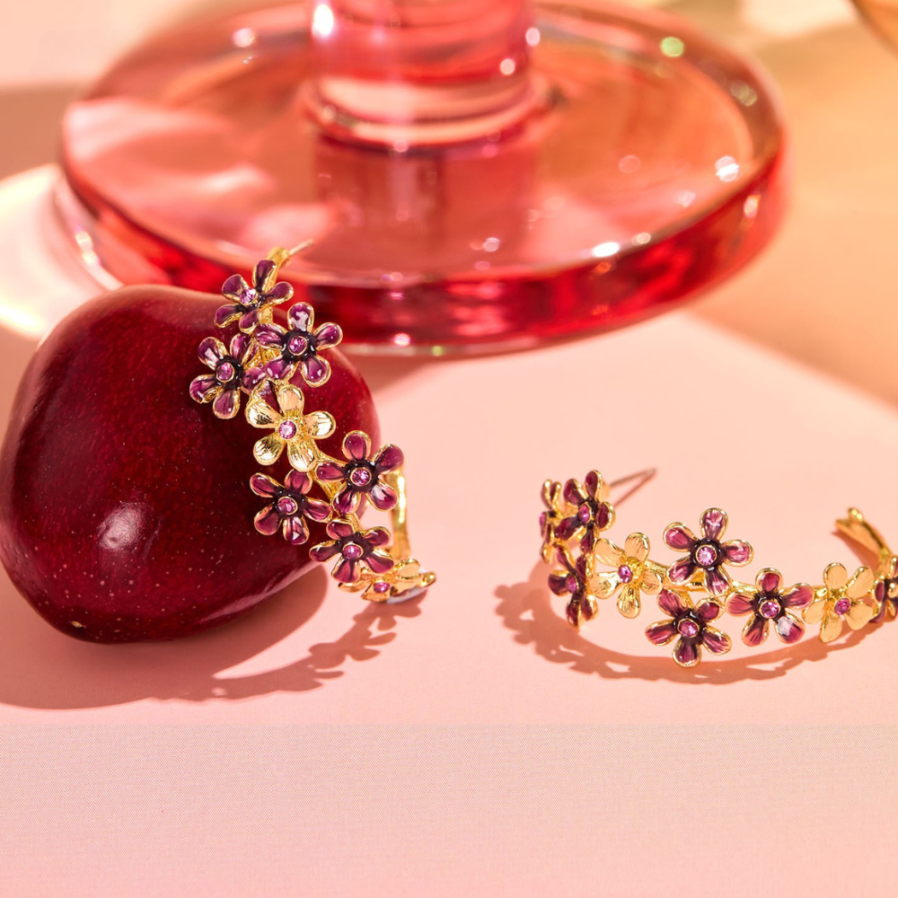 Blossom Hoop Earrings