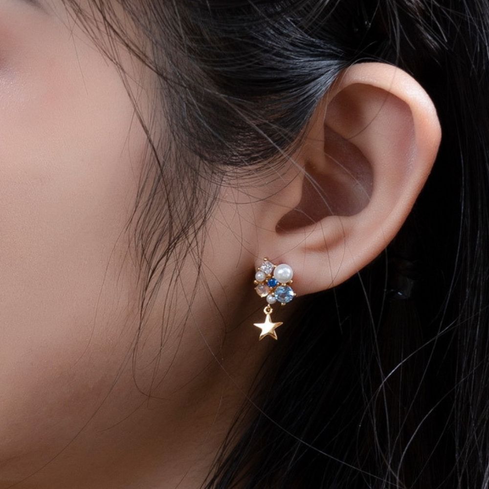 Celestial Dreams Crystal Stud Earrings