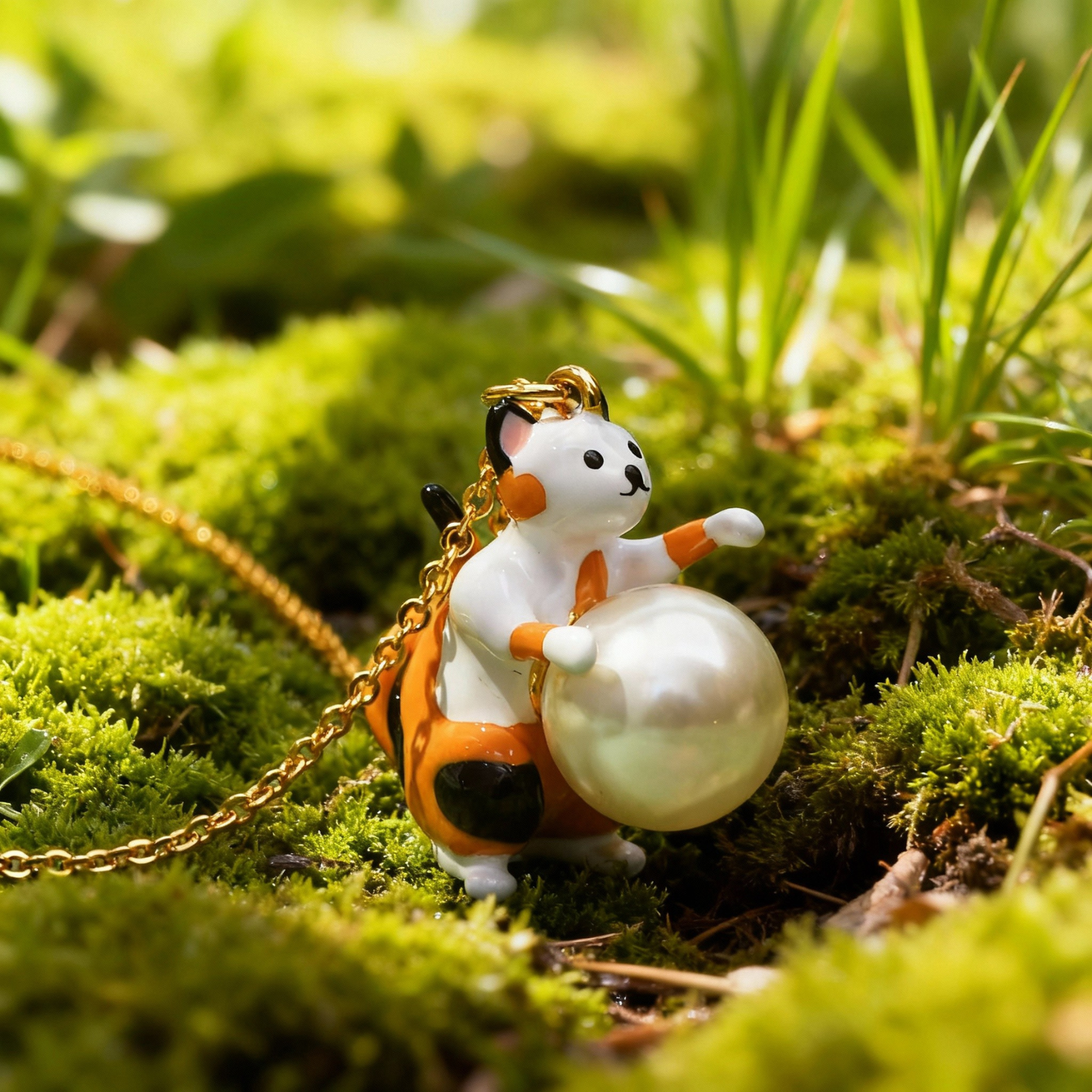 Calico Kitten Necklace