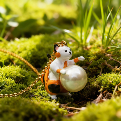 Calico Kitten Necklace