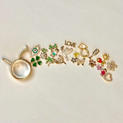 Personalized Round Charm Box Necklace