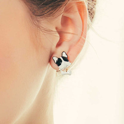 Bulldog Earrings