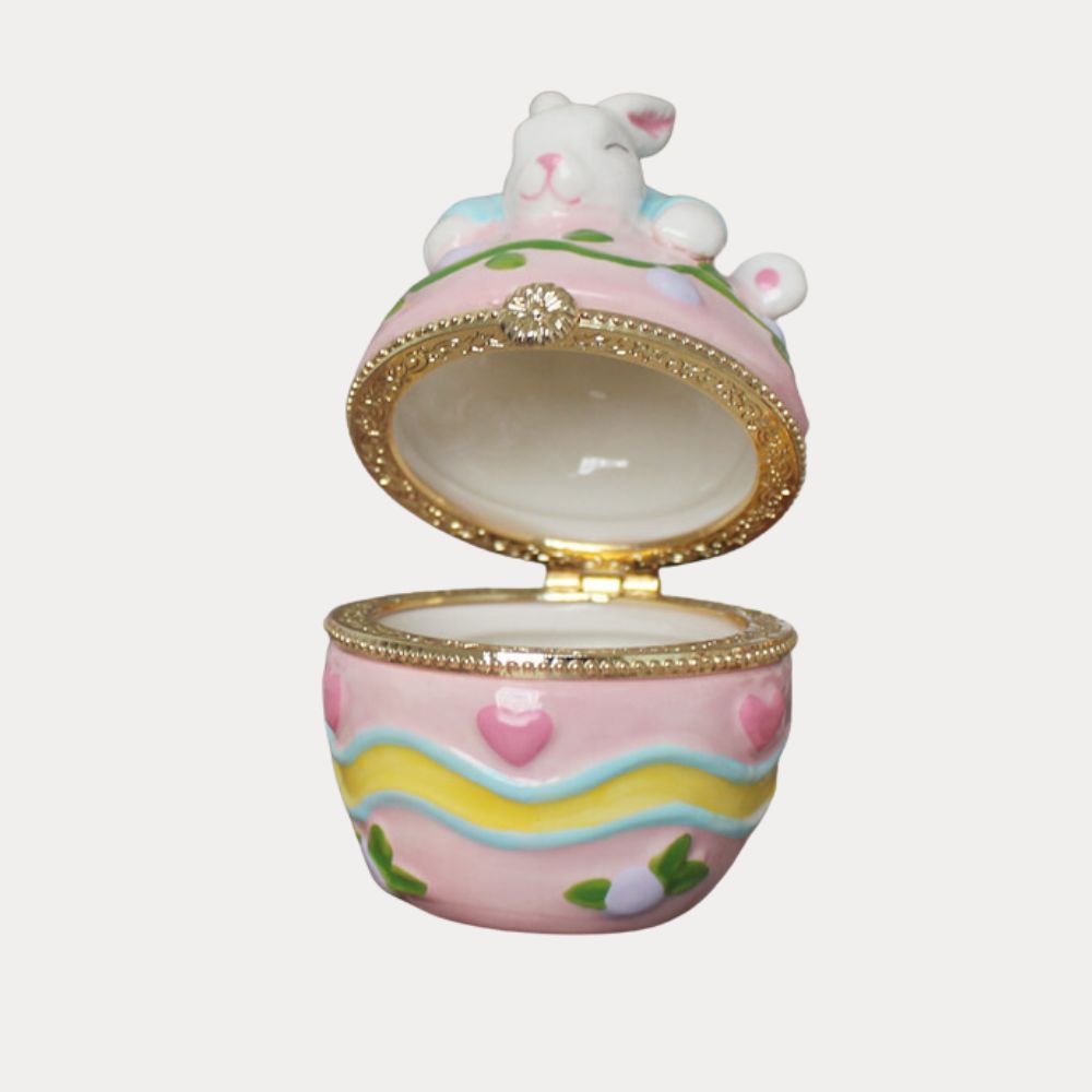 Sleeping Bunny Trinket Box