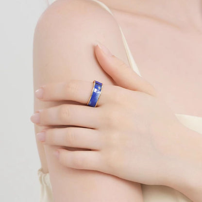 Blue Starry Night Ring