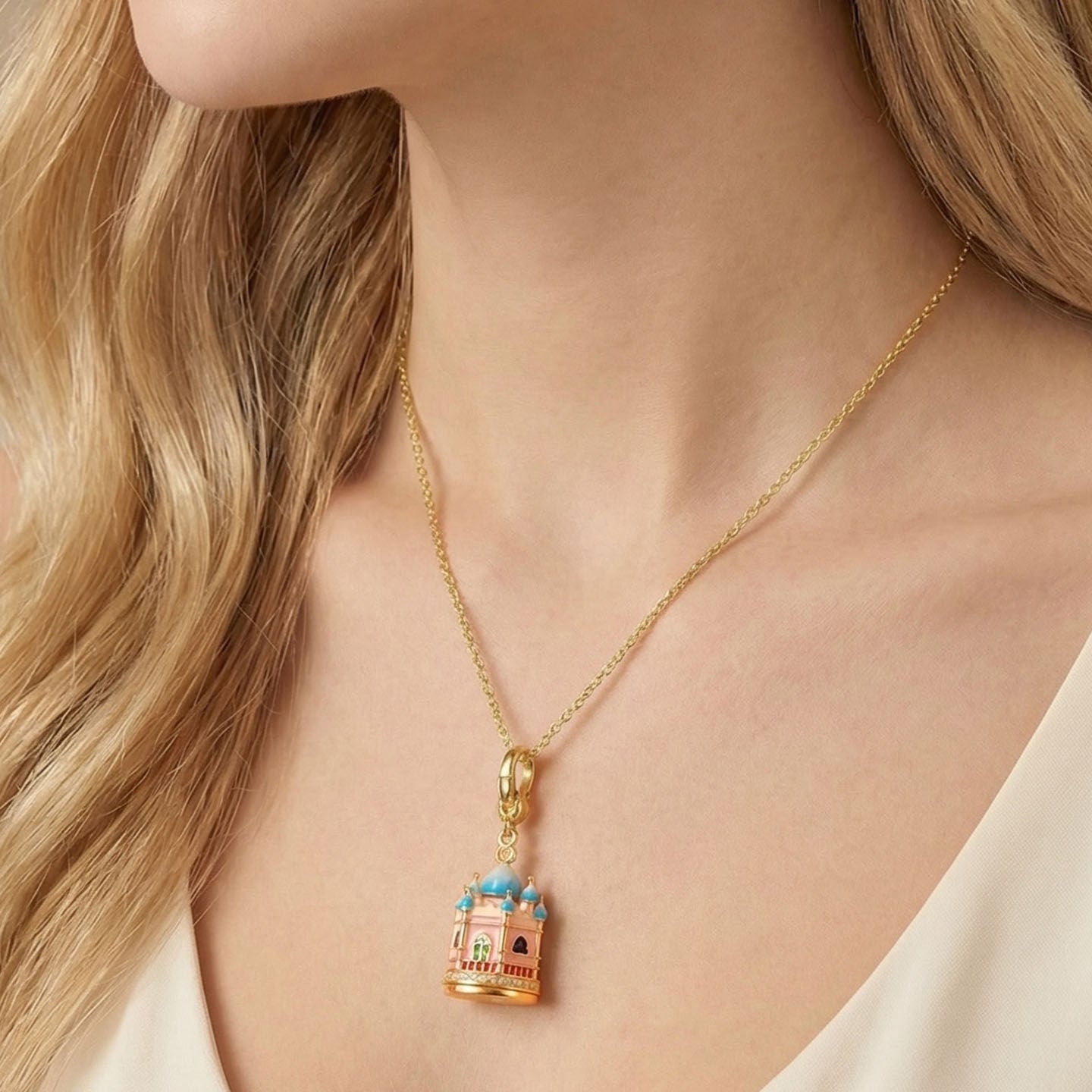 Castle Locket Pendant