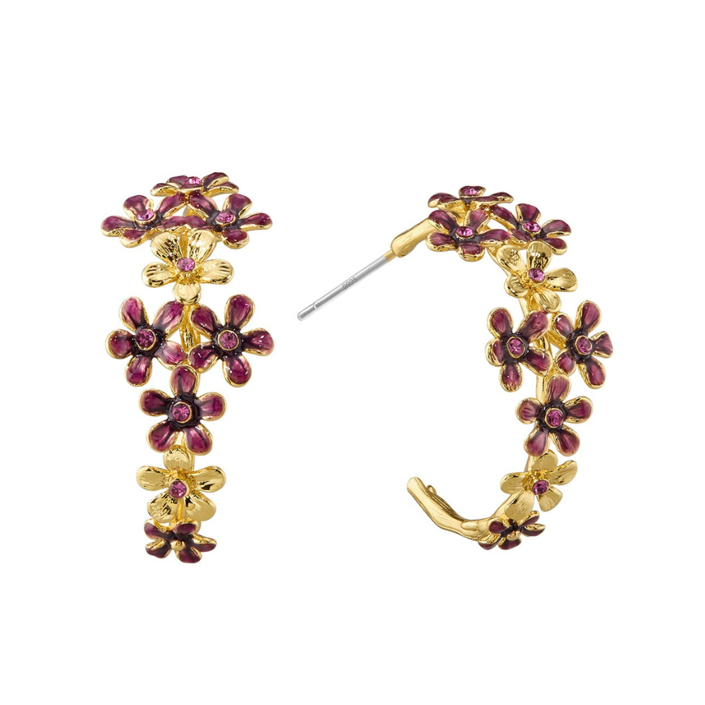 Blossom Hoop Earrings