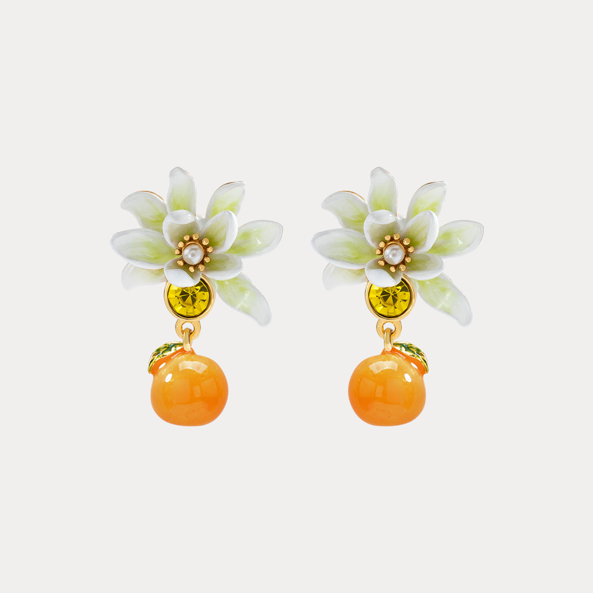 Orange Statement Earrings