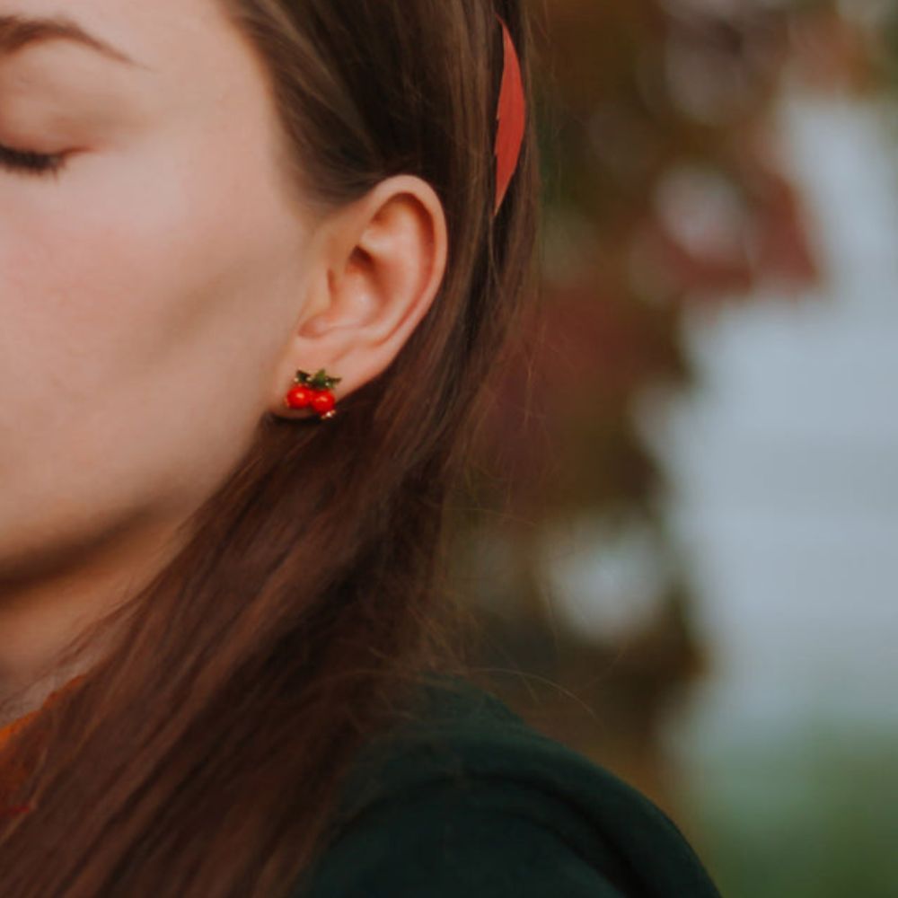 Cranberry Earrings