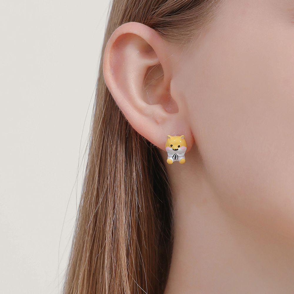 Hamster & Sunflower Seed Earrings