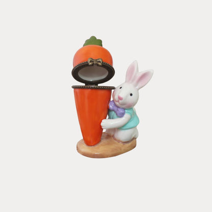 Bunny and Carrot Trinket Box