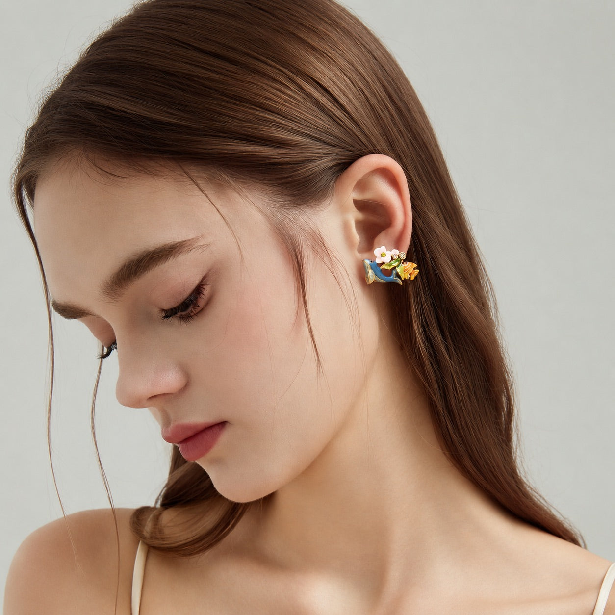 Whale Stud Earrings