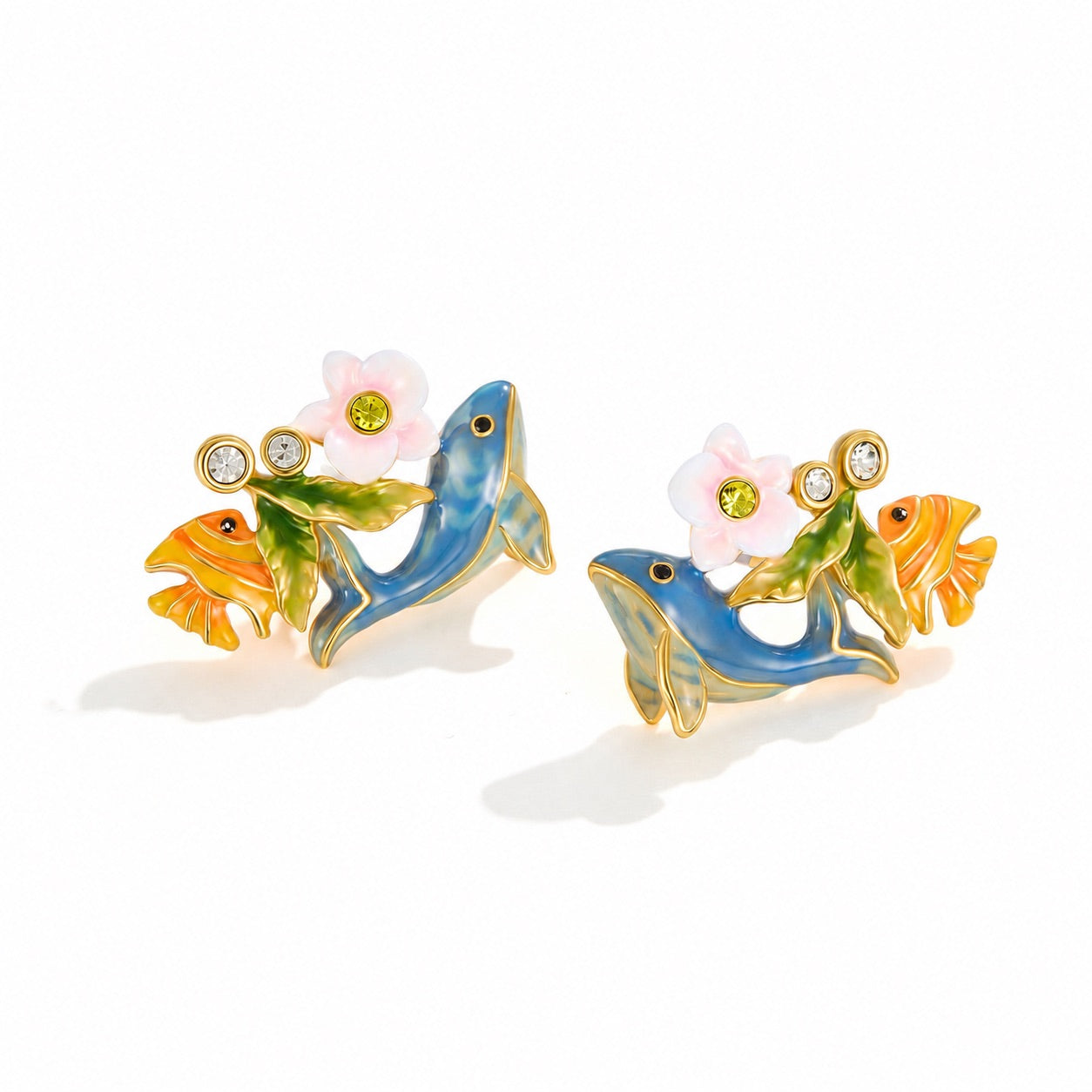 Whale Stud Earrings