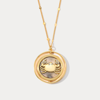 Golden Zodiac Pendant Necklace