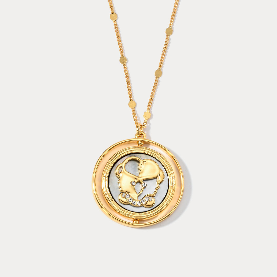 Golden Zodiac Pendant Necklace