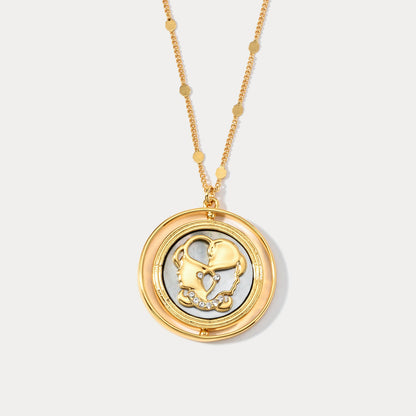 Golden Zodiac Pendant Necklace