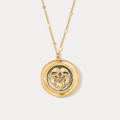 Golden Zodiac Pendant Necklace