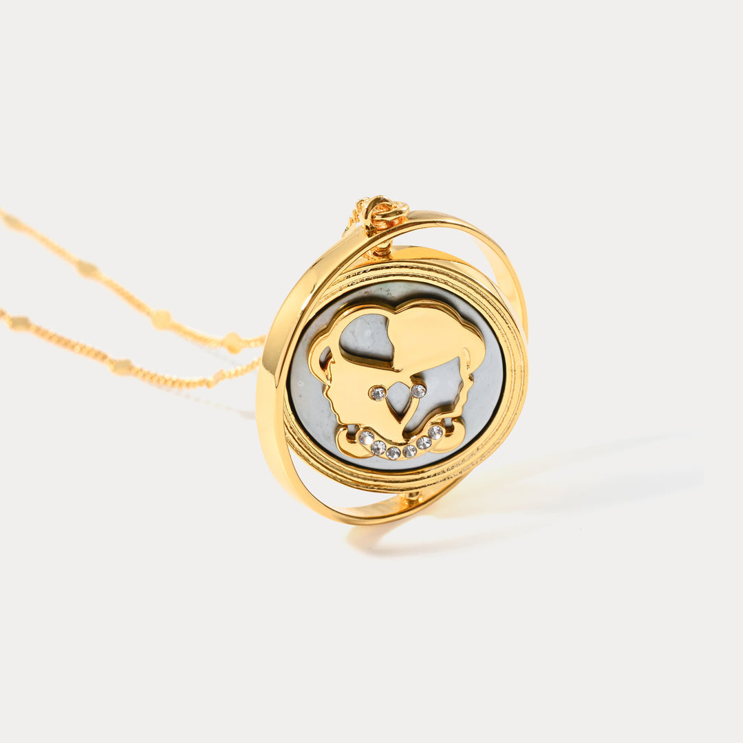 Golden Zodiac Pendant Necklace