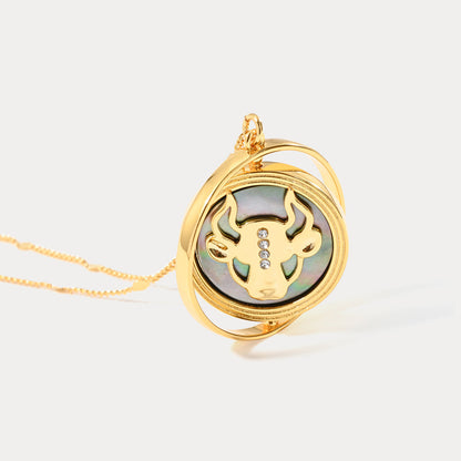 Golden Zodiac Pendant Necklace