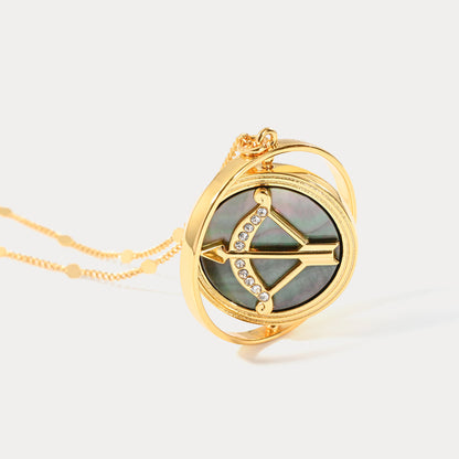 Golden Zodiac Pendant Necklace