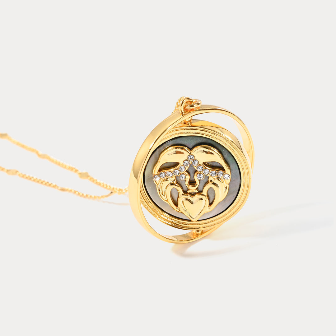 Golden Zodiac Pendant Necklace