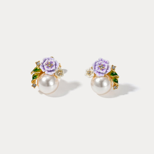 Wild Rose Stud Earrings