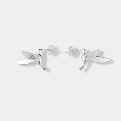 Silver Hummingbird Earrings