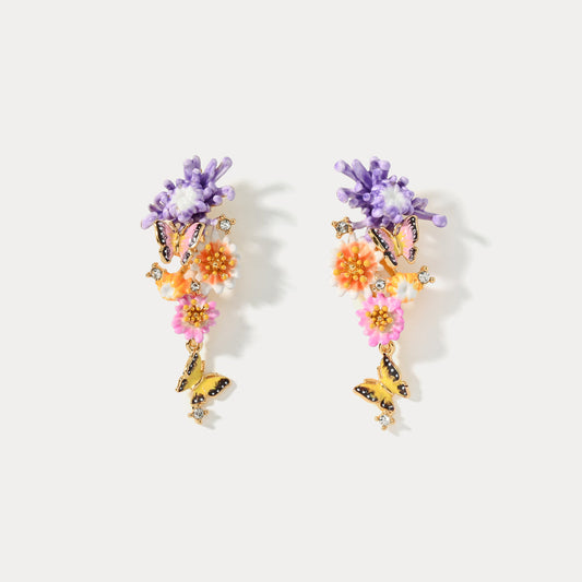 Daisy Butterfly Earrings