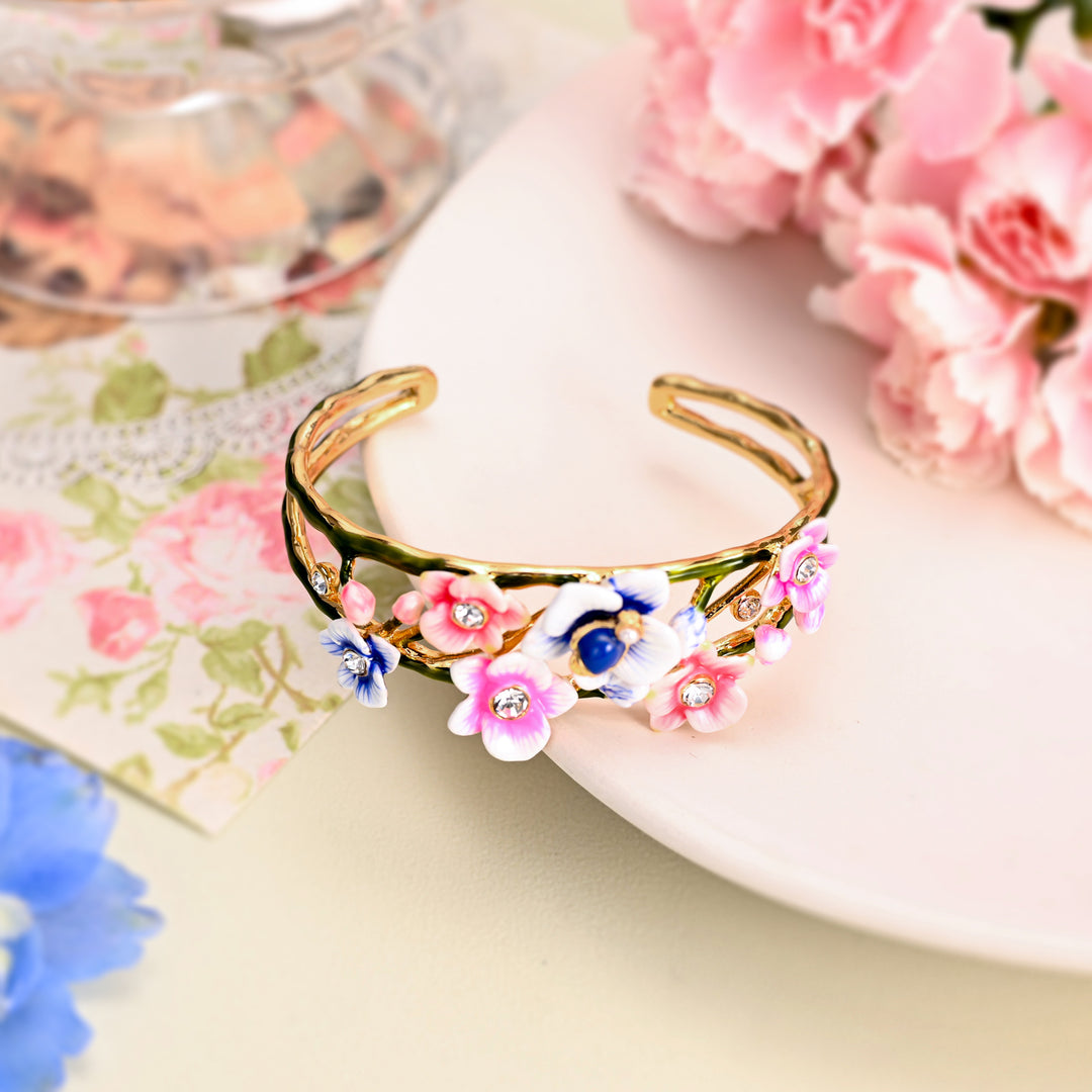 Orchid Cuff Bracelet