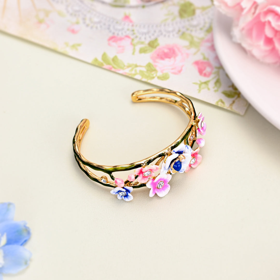 Orchid Cuff Bracelet