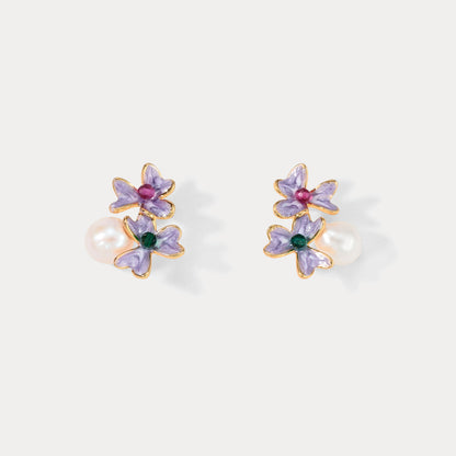 Iris Baroque Pearl Earrings