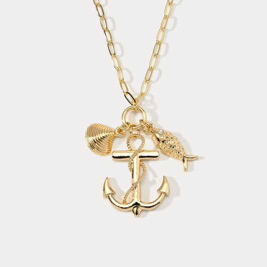 Anchor Shell Necklace